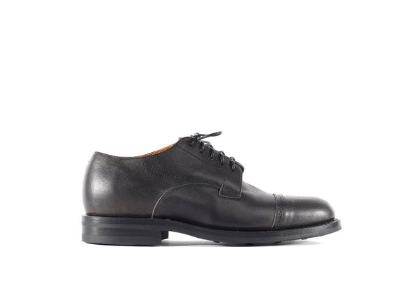 Derby Shoe Black Camel