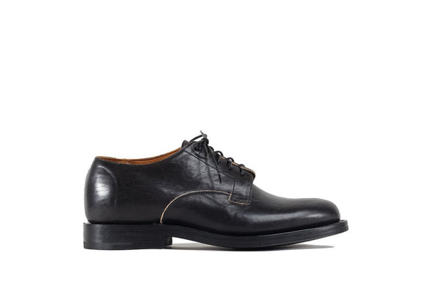 Derby Shoe Black Horsehide