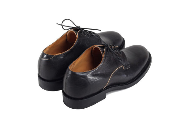 Derby Shoe Black Horsehide
