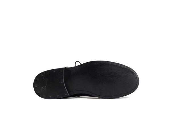 Derby Shoe Black Horsehide