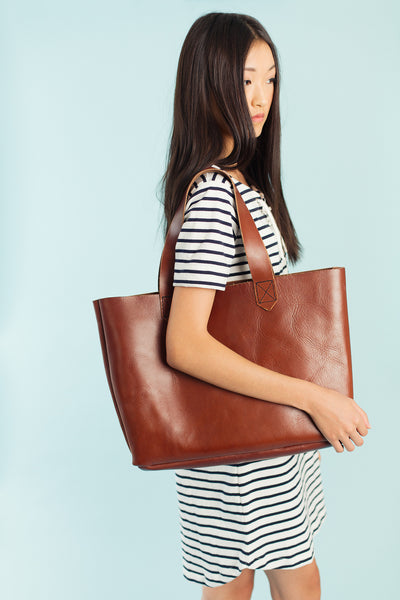 Large Tote — Brown